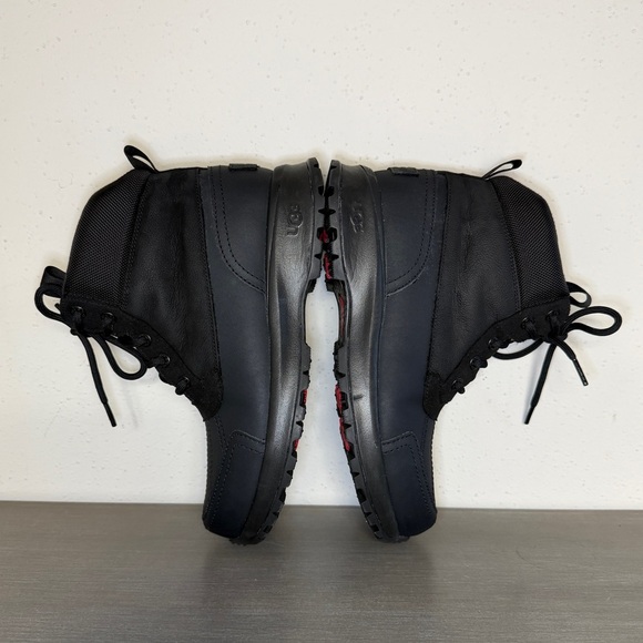 UGG Men\'s Emmett Duck Boots Waterproof Snow Black Leather High Top Size US 8 main image 7